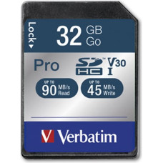 Verbatim Pro 32 GB SDHC UHS Klases 10