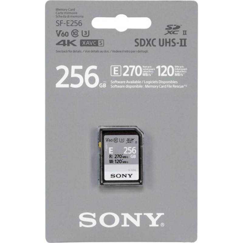 Sony SF-E256 256 GB SDXC UHS-II Klases 10