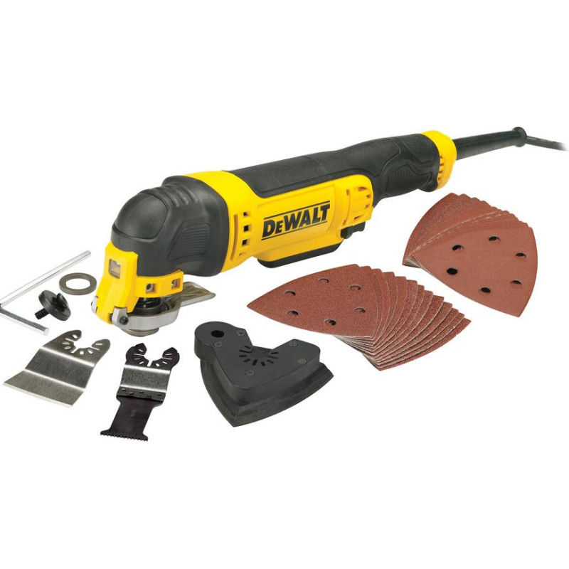 Dewalt NARZĘDZIE WIELOFUNKCYJNE 300W + AKCESORIA 29szt. DWE315