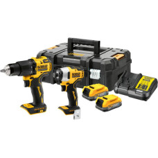 Dewalt ZESTAW COMBO 18V WKRĘTARKA UDAROWA DCD709 + ZAKRĘTARKA DCF809 2x1,7Ah POWERSTACK DCK2062E2T