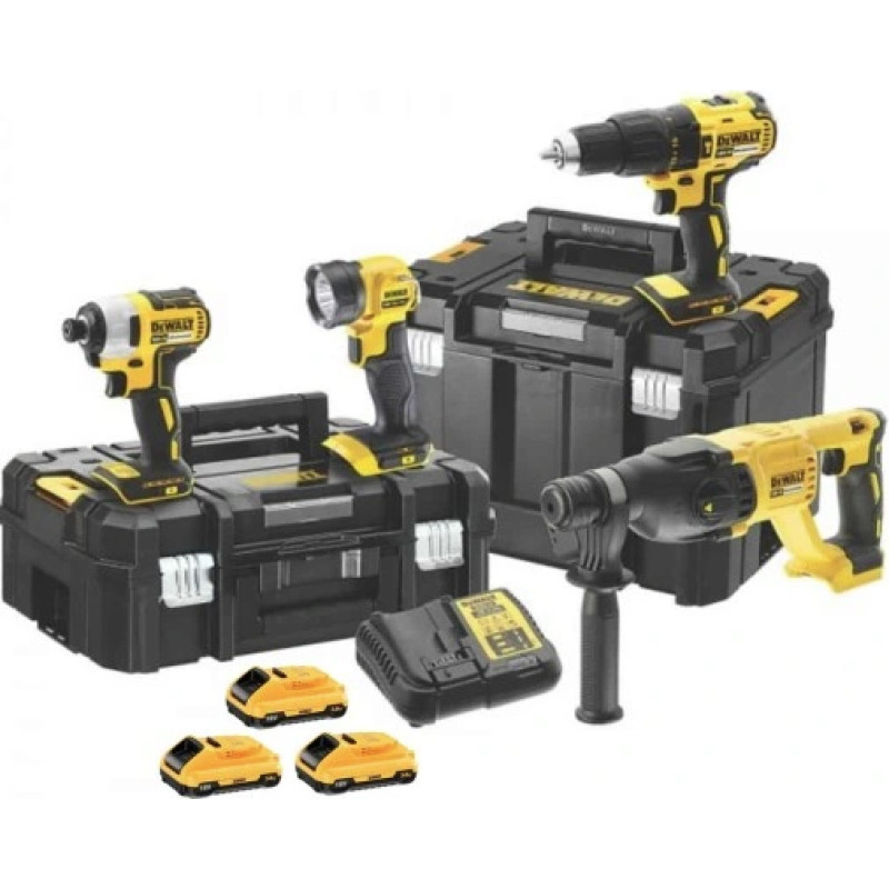 Dewalt .ZESTAW COMBO 18V DCK440L3T (DCD778+DCF787+DCH033+DCL040) 3x3,0Ah TSTAK