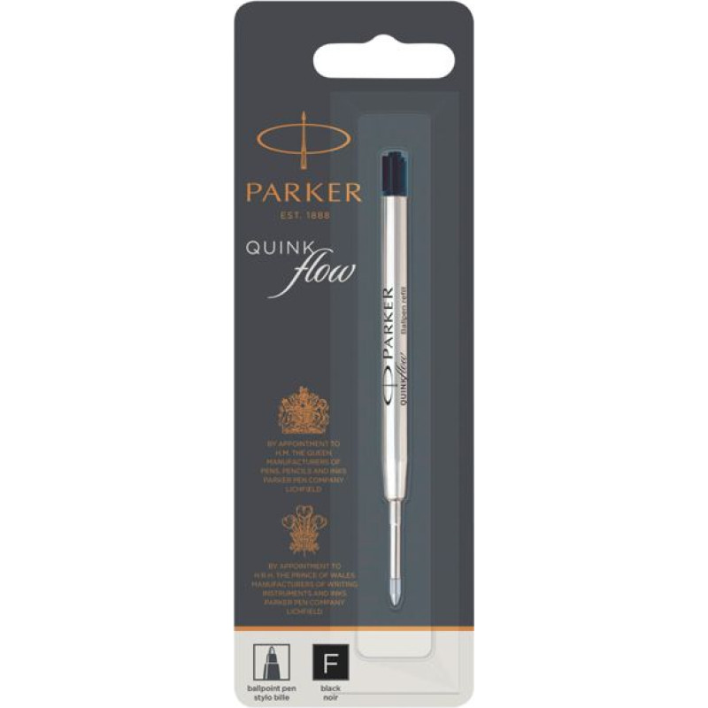 Parker Quinkflow Mine F black Ballpoint Pen (Blister)