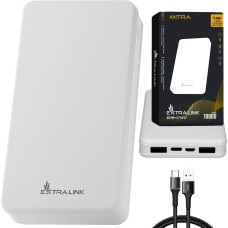 Extralink EPB-078W 10000mAh White | Powerbank | Power bank, USB-C