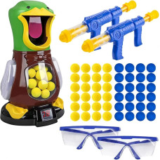 Extralink Hungry Duck | Target shooting for child | 2x gun, 48 balls, glasses