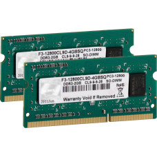 G.skill DDR3 SO-DIMM 4GB 1600-999 SQ Dual