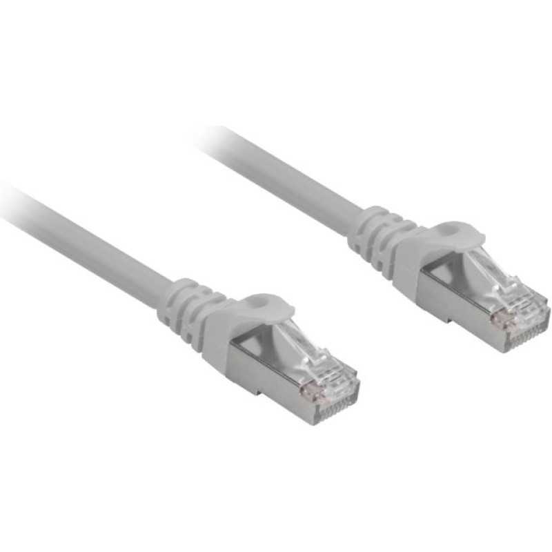 Sharkoon network cable RJ45 CAT.6a SFTP LSOH grey 1,0m - HalogenFree