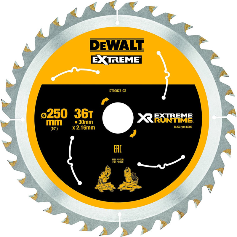 Dewalt DT99572, 250mm / 30mm