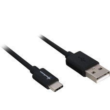 Sharkoon USB 2.0 A - USB C Adapter - black - 0.5m