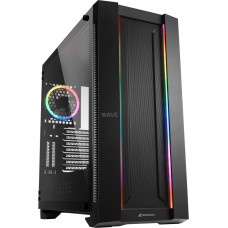 Sharkoon ELITE SHARK CA200M, big-tower case (black, Tempered Glass)