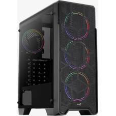 Aerocool Ore Tempered Glass, tower case (black, tempered glass)