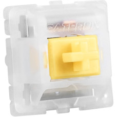 Sharkoon Gateron Cap Milky-Yellow switch set, button switches (yellow/white, 35 pieces)