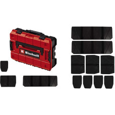 Einhell System case E-Case SF incl. dividers, tool box (black/red, with dividers)