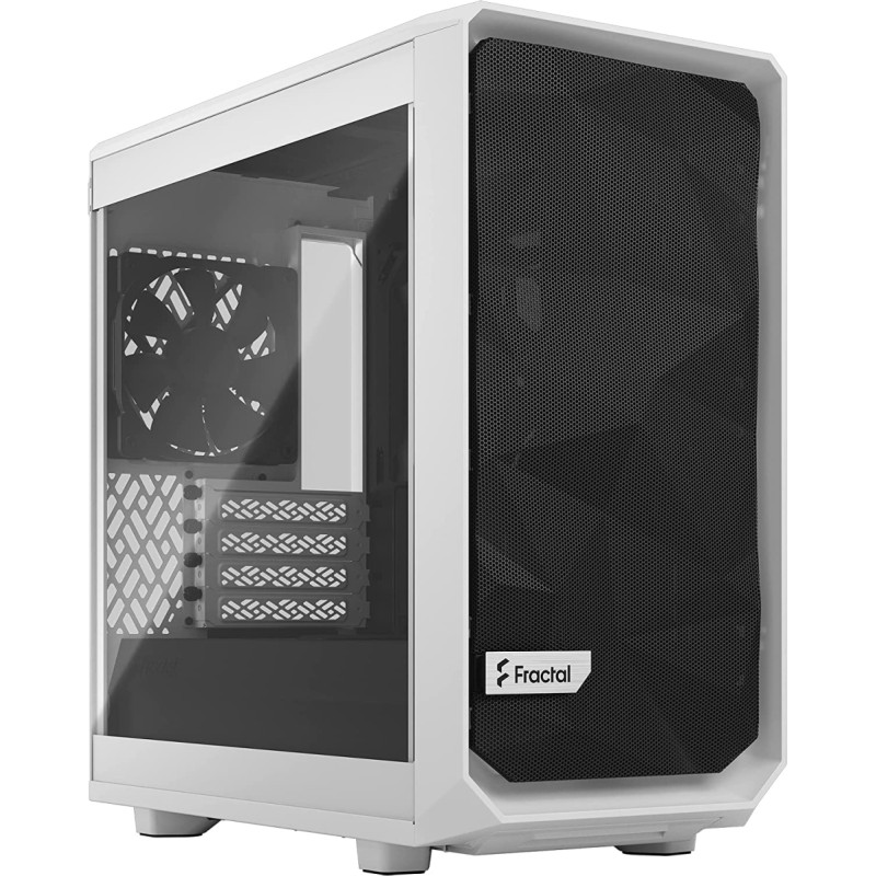 Fractal Design Meshify 2 Mini White TG Clear Tint, Tower Case (white, Tempered Glass)