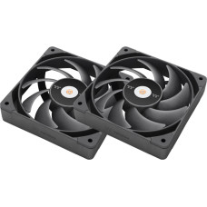 Thermaltake TOUGHFAN 12 Pro High Static Pressure PC Cooling Fan 120x120x25, case fan (black, 2 fans pack)