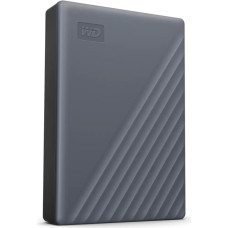 Western Digital WD My Passport 6TB, USB-C, External Hard Drive (grey, USB-C 3.2 Gen 1)