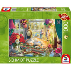 Schmidt Spiele Puzzle Time with Cat (1000 pieces)