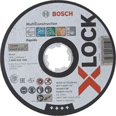 Bosch cutting disk X-LOCK Rapido multi-material just 125mm (125 x 1 x Length 22.23mm)