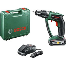 Bosch Cordless Impact Drill PSB 18 LI-2 Ergonomic, 18V (green/black, Li-Ion battery 2.5Ah)