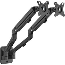 Gembird Adjustable wall 2-display mounting arm, 17 inches-27 inches, up to 7 kg