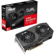 Asus VGA PCIE8 RX7600 8GB GDDR6/DUAL-RX7600-O8G-EVO ASUS