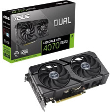 Asus Graphics Card|ASUS|NVIDIA GeForce RTX 4070 SUPER|12 GB|GDDR6X|192 bit|PCIE 4.0 16x|Dual Slot Fansink|1xHDMI|3xDisplayPort|DUAL-RTX4070S-12G-EVO