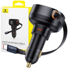 Baseus Car Charger Baseus Enjoyment Pro with cable USB-C, 60W (Black)