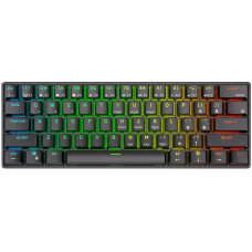 Mehāniskā klavieratūra Royal Kludge RK61 RGB, red switch (black)