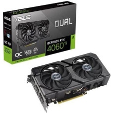 Asus Graphics Card|ASUS|NVIDIA GeForce RTX 4060 Ti|16 GB|GDDR6|128 bit|PCIE 4.0 16x|Dual Slot Fansink|1xHDMI|3xDisplayPort|DUAL-RTX4060TI-O16G-EVO