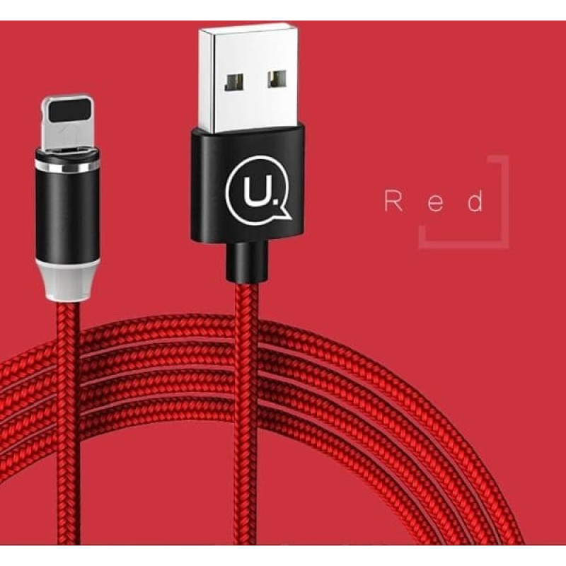 Usams USB cable Usams USB-A - Lightning 1 m Red (63738-uniw)