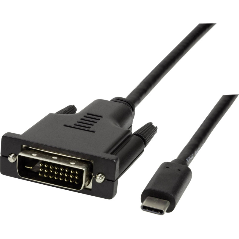 Logilink USB cable LogiLink USB-C - DVI-D 3 m Black (UA0332)