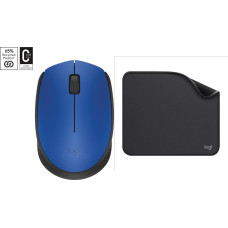 Logitech Mysz Logitech M171 niebieski (910-004640) + Studio Series - GRAPHITE (956-000049)