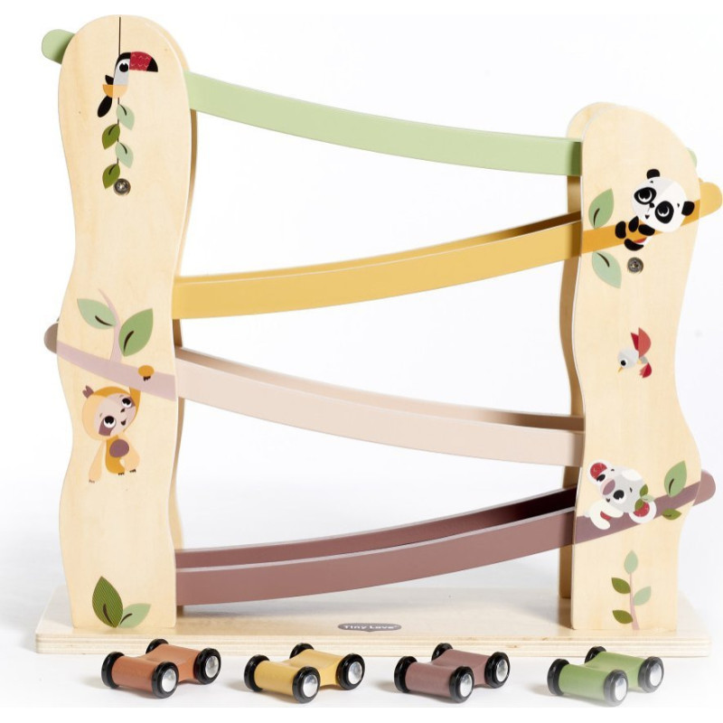 Tiny Love TINY LOVE-DREWNIANA ZJEŻDŻALNIA Z TOREM   I SAMOCHODEM BOHO