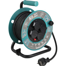 Strāvas pagarinātājs ar spoli 15m, KS-CR-15M, KONNER & SOHNEN