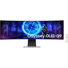 Samsung S49DG954SU monitori 124,5 cm (49") 5120 x 1440 pikseļi Dual QHD OLED Sudrabs