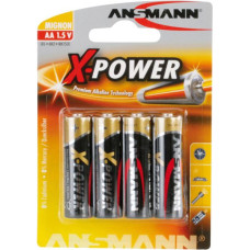 Ansmann 1x4 Ansmann Alkaline Mignon AA LR 6 X-Power