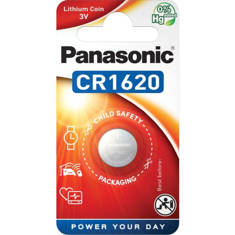 Panasonic 1 Panasonic CR 1620 Lithium Power