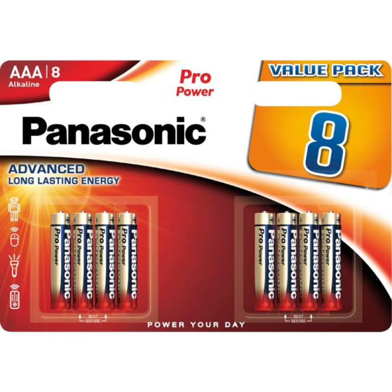 Panasonic 1x8 Panasonic Pro Power LR 03 Micro AAA