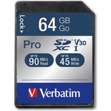 Verbatim Pro 64 GB SDXC UHS Klases 10