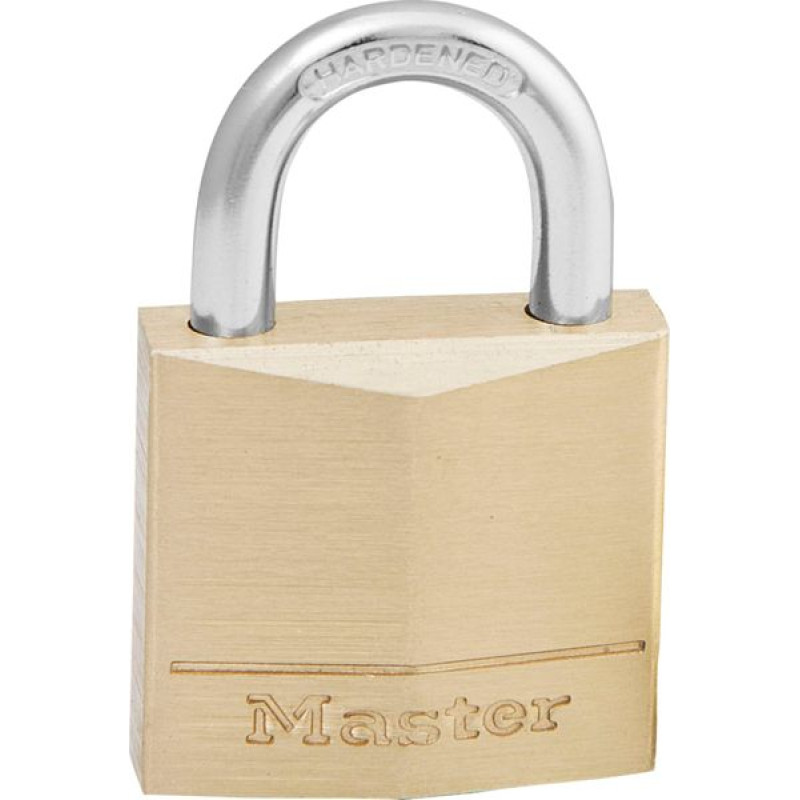 Masterlock Master Lock Solid Brass Body Padlock 16mm 4-Pin Cyl. 130EURD