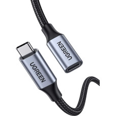 Ugreen USB-C 3.1 Extension Cable USB kabelis USB 3.2 Gen 2 (3.1 Gen 2) 1 m USB C Melns, Pelēks