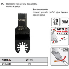 Yato BRZESZCZOT WGŁĘBNY DO NARZĘDZIA WIELOFUNKCYJNEGO BIMETAL