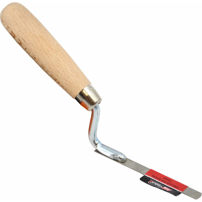 Awtools AW STAINLESS STEEL BRICK JOINTER TROWEL 8mm/ WOODEN HANDLE