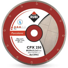 Rubi TARCZA DIAMENTOWA CPX 250 x 25,4mm PRO, DO GRESU PORCELANOWEGO