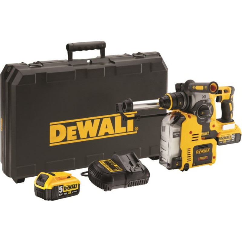 Dewalt MŁOT WIERCĄCO-KUJĄCY SDS-PLUS 18V DCH275P2 + SYSTEM ODPYLANIA DCH275P2