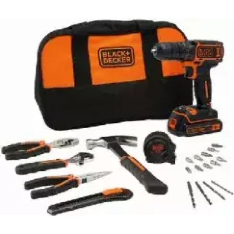 Black+Decker BLACK & DECKER DRILL DRIVE 18V/2X1 5AH, BDCDC18HTSA