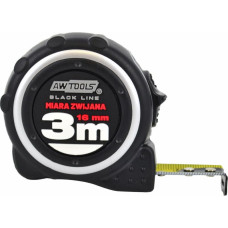 Awtools AW MEASURING TAPE ABS TPR 3m/ 16mm 1-STOP 2-SIDED