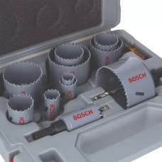 Bosch HOLE CUTTER HSS BI-METAL STD SET 14PCS 19,22,25,29,35,38,44,51,57,64,76MM