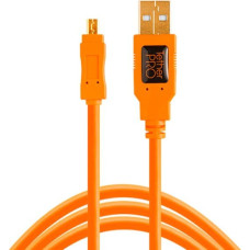 Tether Tools TetherPro USB 2.0 A to Mini-B 8 pin 15 ORG