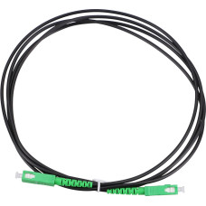 Extralink SC/APC-SC/APC Black | Patchcord | Single mode, Simplex, 3mm, 3m