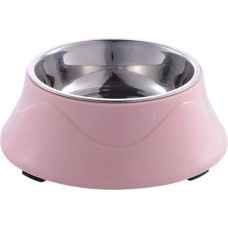 Extralink PETS PODWÓJNA MISKA DLA PSA KOTA METALOWA 2W1 NA KARMĘ SUCHĄ MOKRĄ I WODĘ PET-825